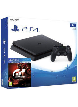 Игровая приставка Sony PlayStation 4 Slim 1TB Black (CUH-2216B) + игра Gran Turismo Sport